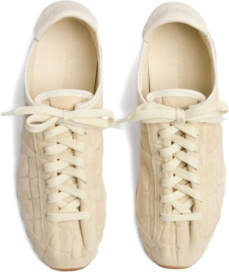 Jacquemus Suède low-top sneakers Beige - Foto 3