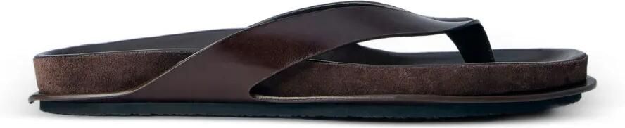 Jacquemus Tatanes leren sandalen Bruin