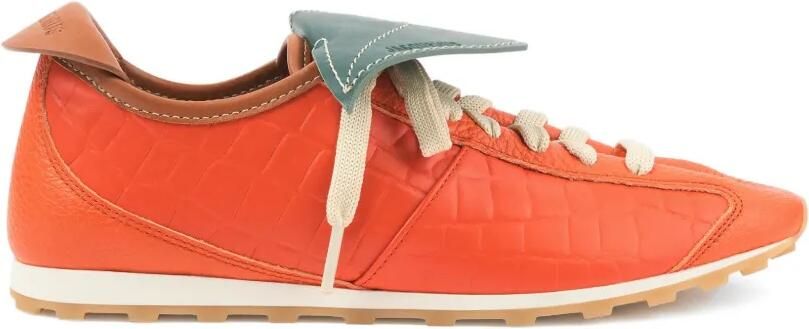 Jacquemus Tennis leren sneakers Oranje