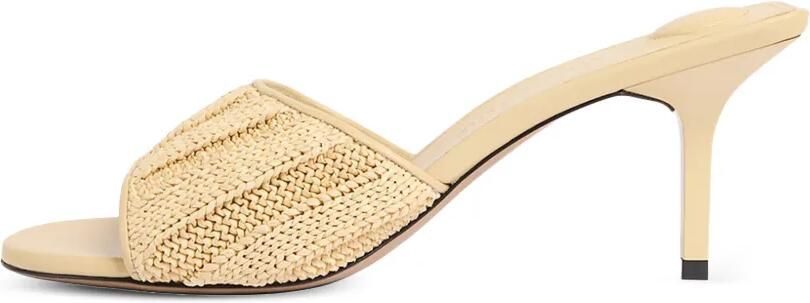 Jacquemus The Cubisto muiltjes met hak Beige