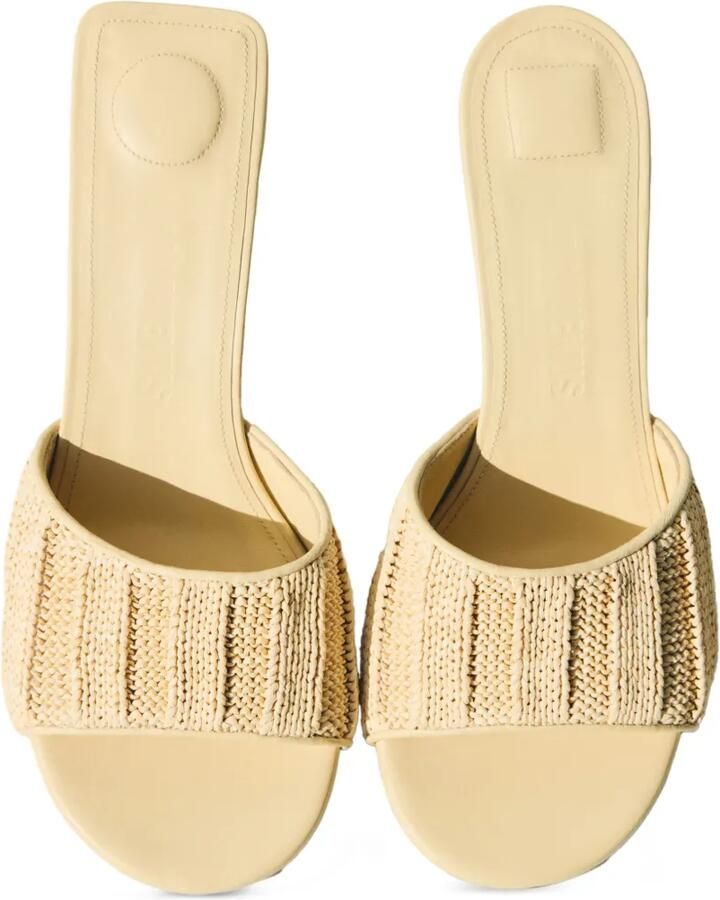 Jacquemus The Cubisto muiltjes met hak Beige - Foto 2