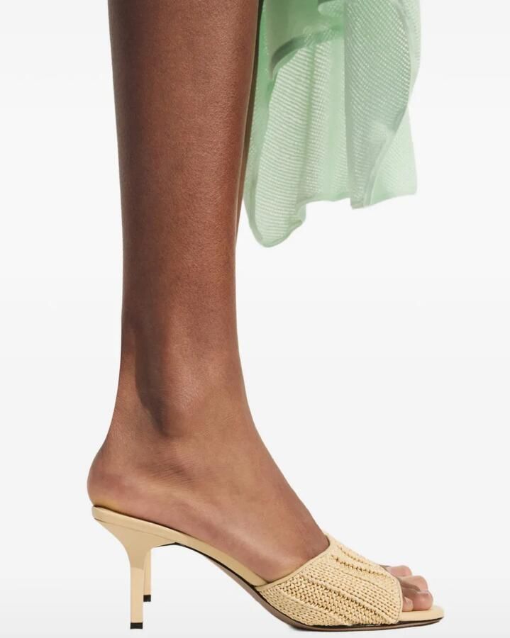 Jacquemus The Cubisto muiltjes met hak Beige - Foto 3