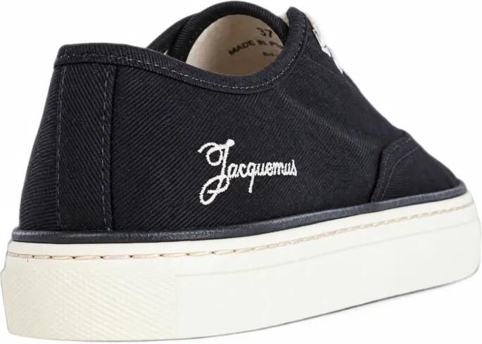Jacquemus The Féfé logo-embroidered sneakers Zwart - Foto 3