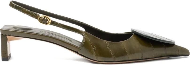 Jacquemus The Low Duelo slingback sandalen Groen