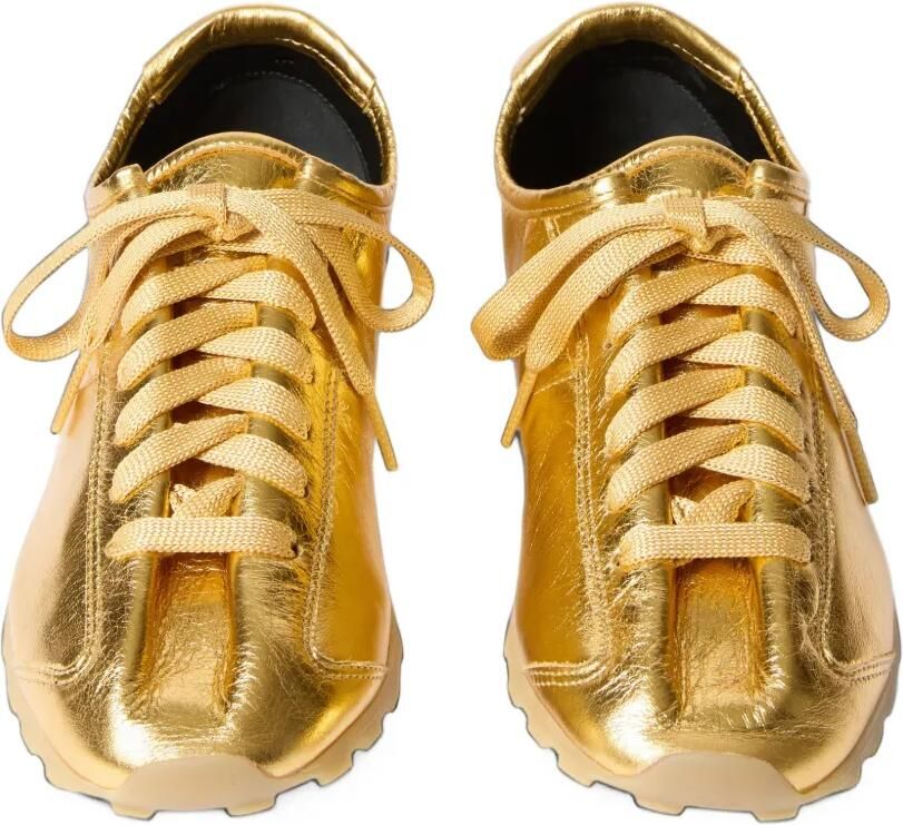 Jacquemus The Tennis soft sneakers in metallic leather Goud - Foto 3