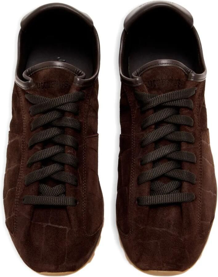 Jacquemus The Tennis suède sneakers Bruin - Foto 3
