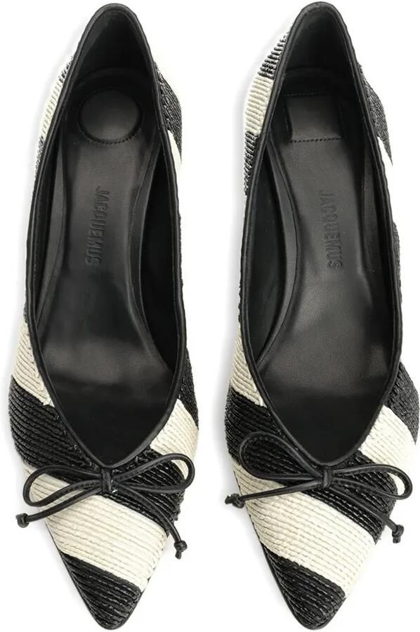 Jacquemus The Tourni pumps met hak Zwart - Foto 3