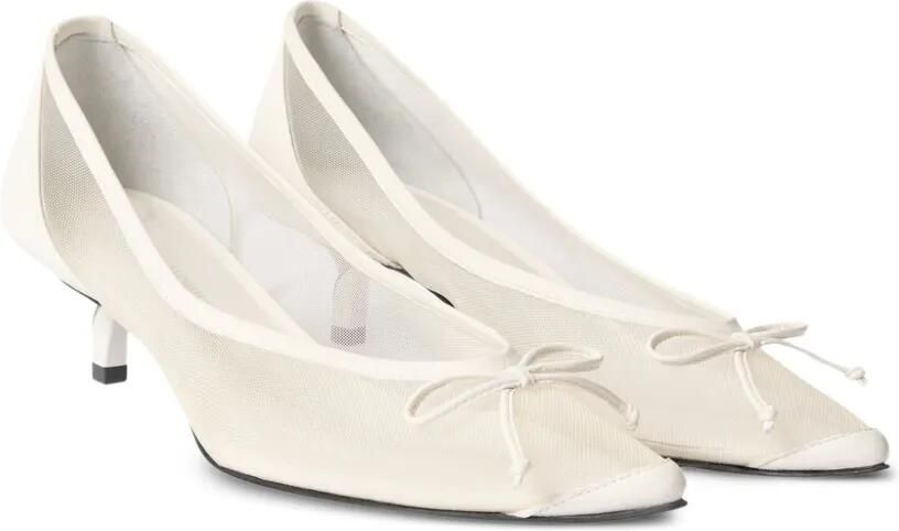 Jacquemus Tourni pumps met hak Wit - Foto 4