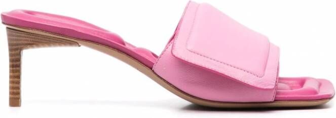 Jacquemus Les mules muiltjes Piscine sandalen Roze