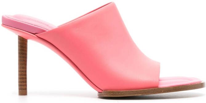 Jacquemus Les Mules Rond Carré muiltjes Roze