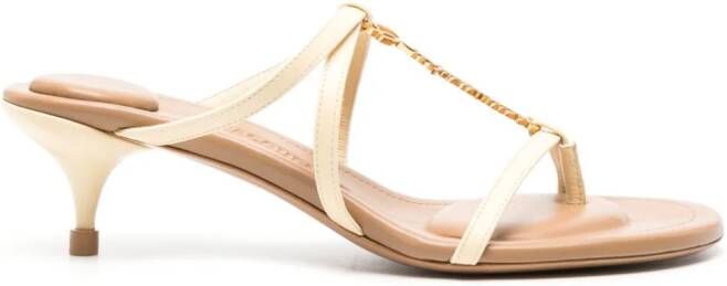 Jacquemus Les Sandales Basses Pralu muiltjes Beige