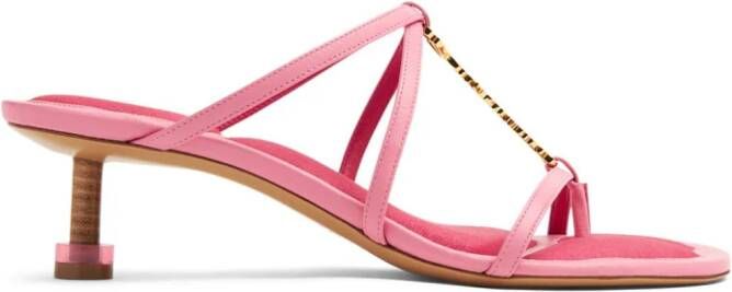 Jacquemus Les Sandales Basses Pralu muiltjes Roze