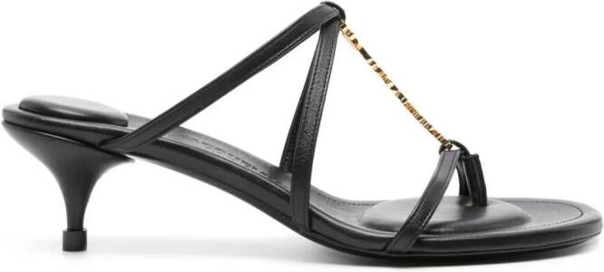 Jacquemus Les Sandales Basses Pralu muiltjes Zwart