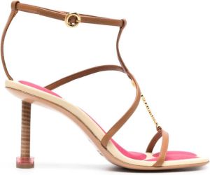 Jacquemus Les sandales Pralu leren sandalen Bruin