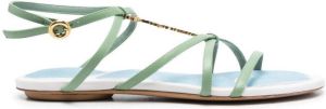 Jacquemus Les Sandales Pralu sandalen Groen