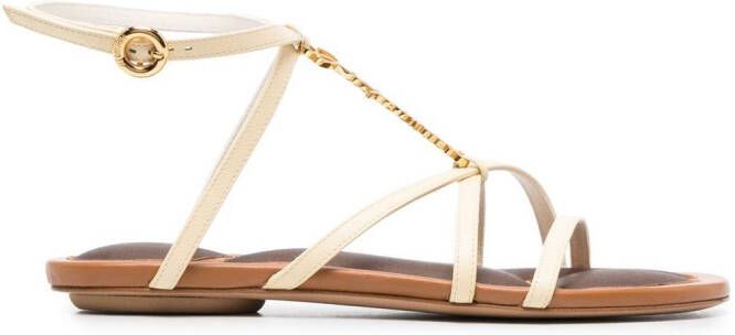 Jacquemus Les Sandales Pralu sandalen Beige