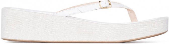 Jacquemus Les Tatanes sandalen met plateauzool Wit