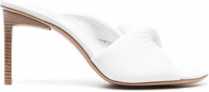 Jacquemus Gewatteerde muiltjes Wit