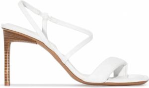 Jacquemus Slingback stiletto sandalen Wit
