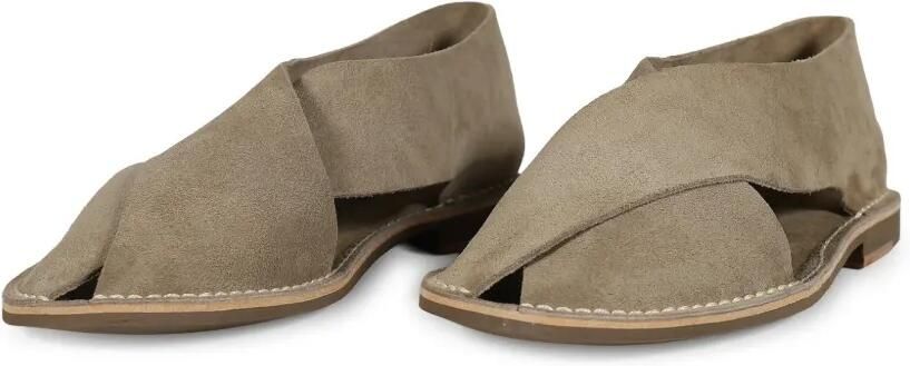Jacques Solovière Paris Biarritz suède sandalen met kruis Beige - Foto 3