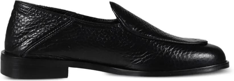 Jacques Solovière Paris Chris leren loafers met inklapbare hak Zwart