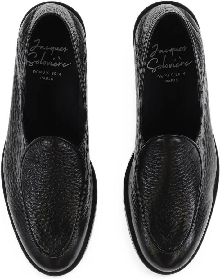 Jacques Solovière Paris Chris leren loafers met inklapbare hak Zwart - Foto 2