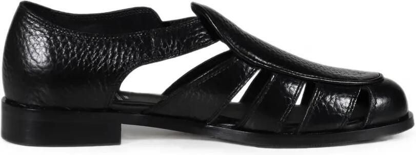 Jacques Solovière Paris Franck leren sandalen Zwart