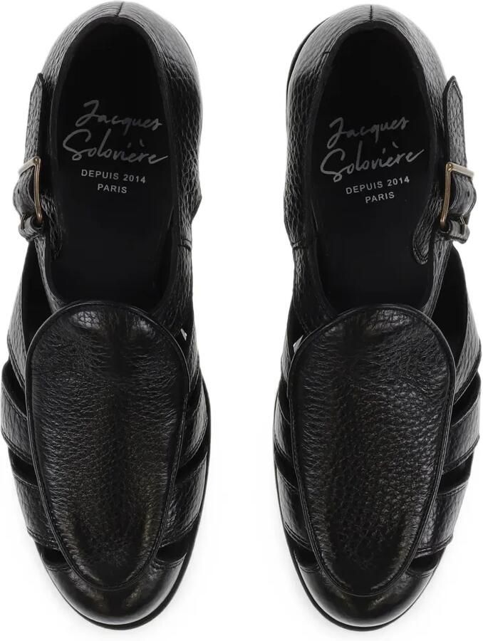 Jacques Solovière Paris Franck leren sandalen Zwart - Foto 2