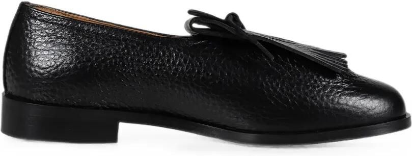Jacques Solovière Paris Matt Kilt loafers met franje Zwart