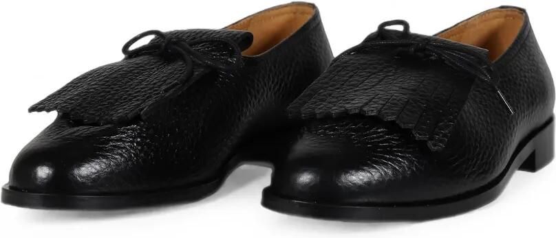 Jacques Solovière Paris Matt Kilt loafers met franje Zwart - Foto 4