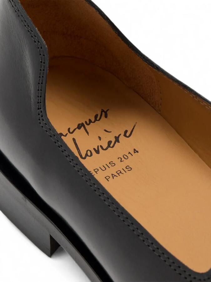 Jacques Solovière Paris Slim leren loafers Zwart - Foto 3