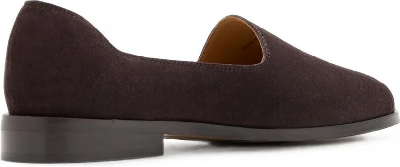 Jacques Solovière Paris Slim suède loafers Bruin - Foto 4