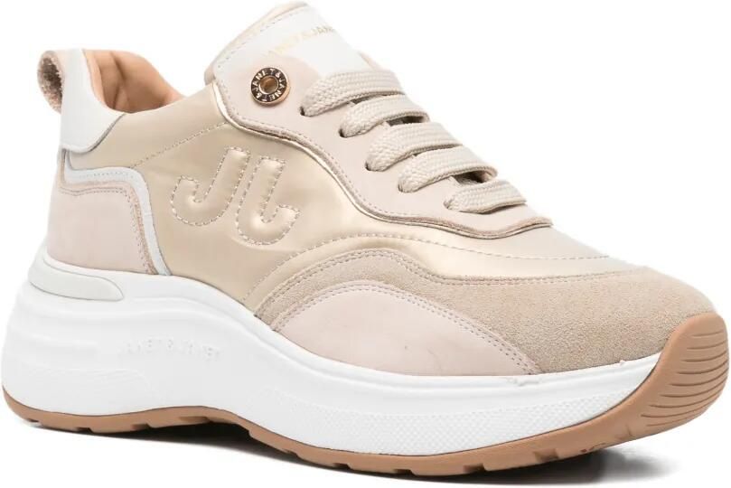 JANET & JANET 50 mm sneakers met logodetail Beige - Foto 4
