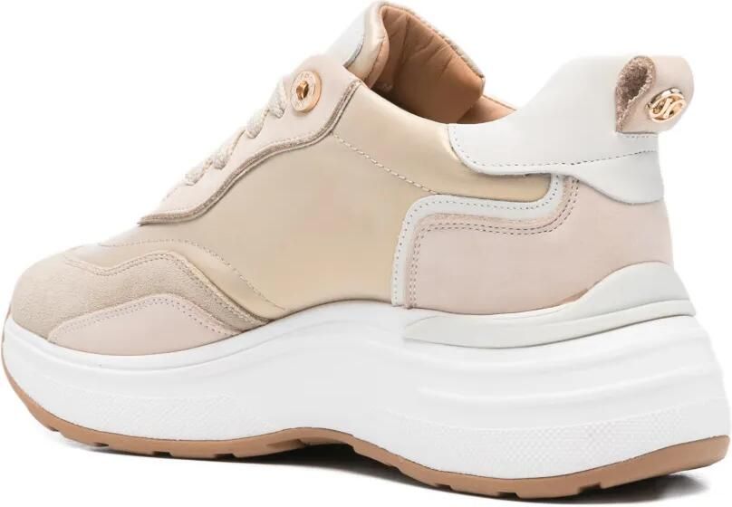 JANET & JANET 50 mm sneakers met logodetail Beige - Foto 3