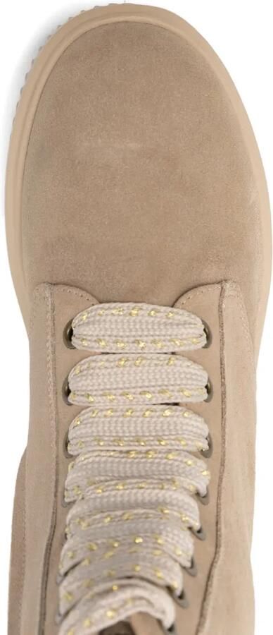 JANET & JANET Veterlaarzen met logodetail Beige - Foto 4