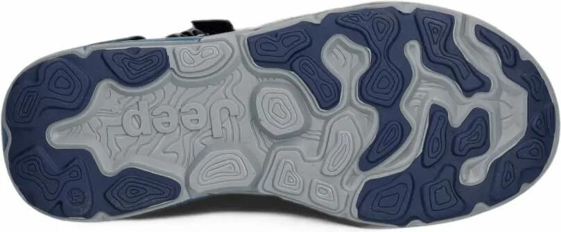 JEEP Groove platte sandalen met klittenband Blauw - Foto 5