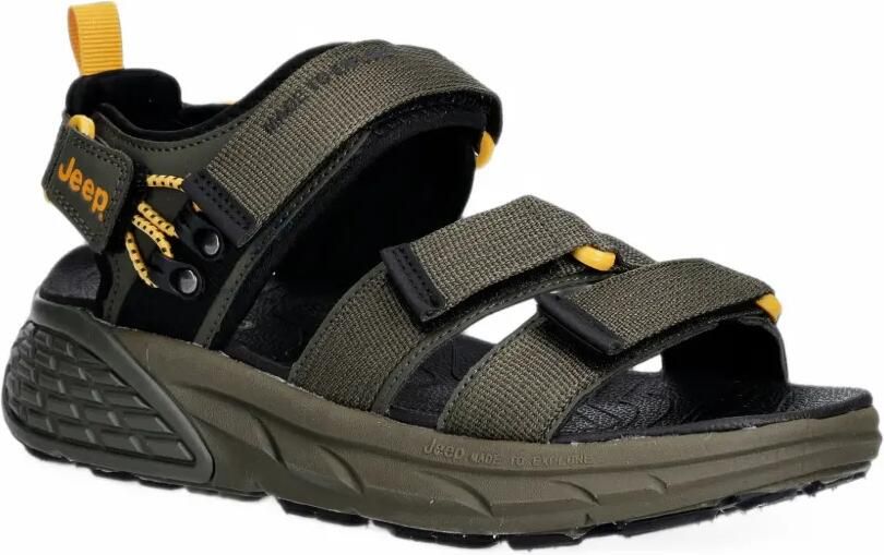 JEEP Groove sandalen met klittenband Groen - Foto 2