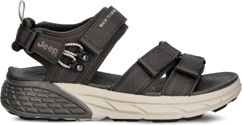 JEEP Sandalen met klittenband Grijs