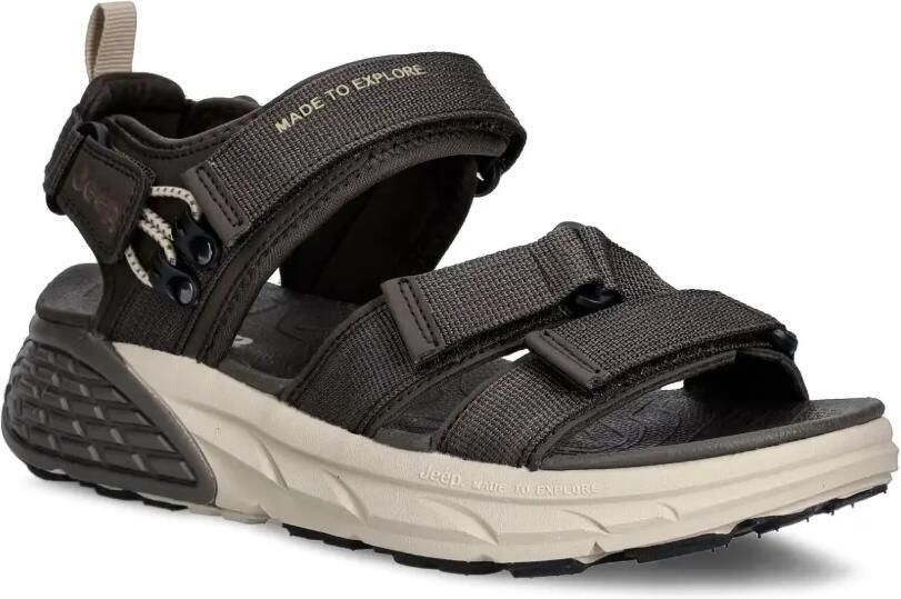 JEEP Sandalen met klittenband Grijs - Foto 2