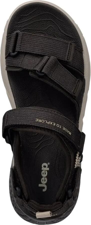 JEEP Sandalen met klittenband Grijs - Foto 4