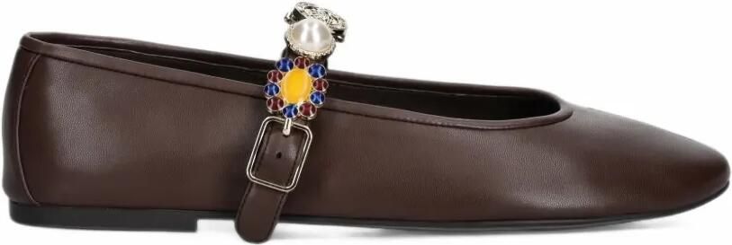 Jeffrey Campbell Amarissa embellished buckled ballet flats Bruin