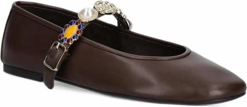 Jeffrey Campbell Amarissa embellished buckled ballet flats Bruin - Foto 4