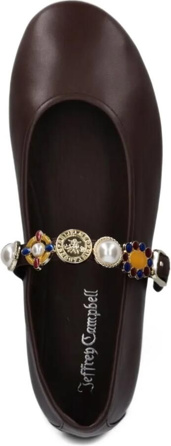 Jeffrey Campbell Amarissa embellished buckled ballet flats Bruin - Foto 2