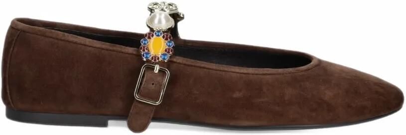 Jeffrey Campbell Amarissa embellished buckled ballet flats Bruin