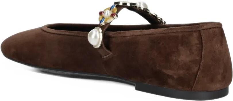 Jeffrey Campbell Amarissa embellished buckled ballet flats Bruin - Foto 4