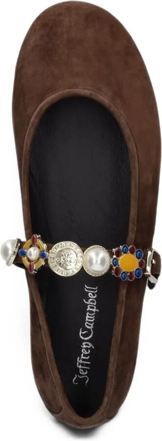Jeffrey Campbell Amarissa embellished buckled ballet flats Bruin - Foto 3