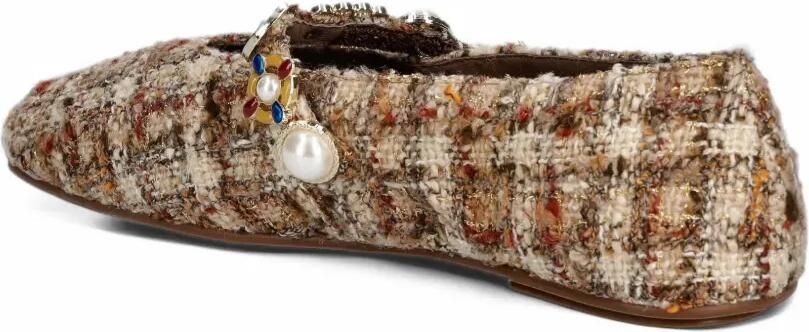 Jeffrey Campbell Amarissa embellished tweed ballet flats Beige - Foto 4