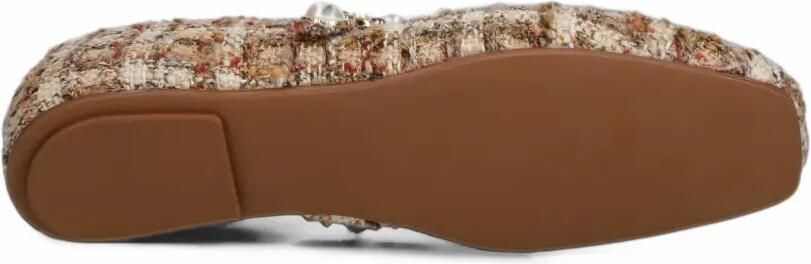 Jeffrey Campbell Amarissa embellished tweed ballet flats Beige - Foto 5