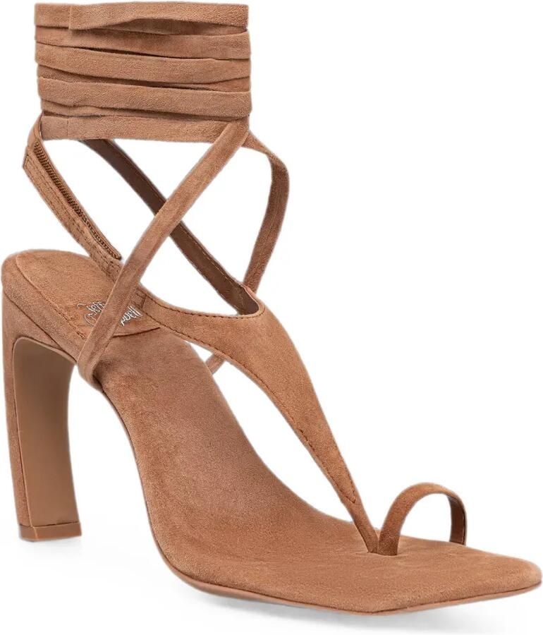 Jeffrey Campbell Bon-Bon suède sandalen met veters Bruin
