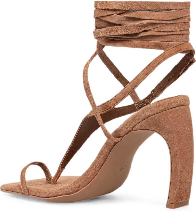 Jeffrey Campbell Bon-Bon suède sandalen met veters Bruin - Foto 2